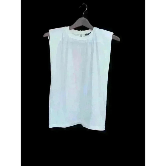 Banana Republic Tank with padded shoulder Size XS. NWT. White - Picture 3 of 4